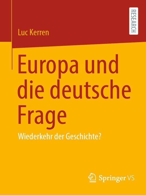 Title details for Europa und die deutsche Frage by Luc Kerren - Available